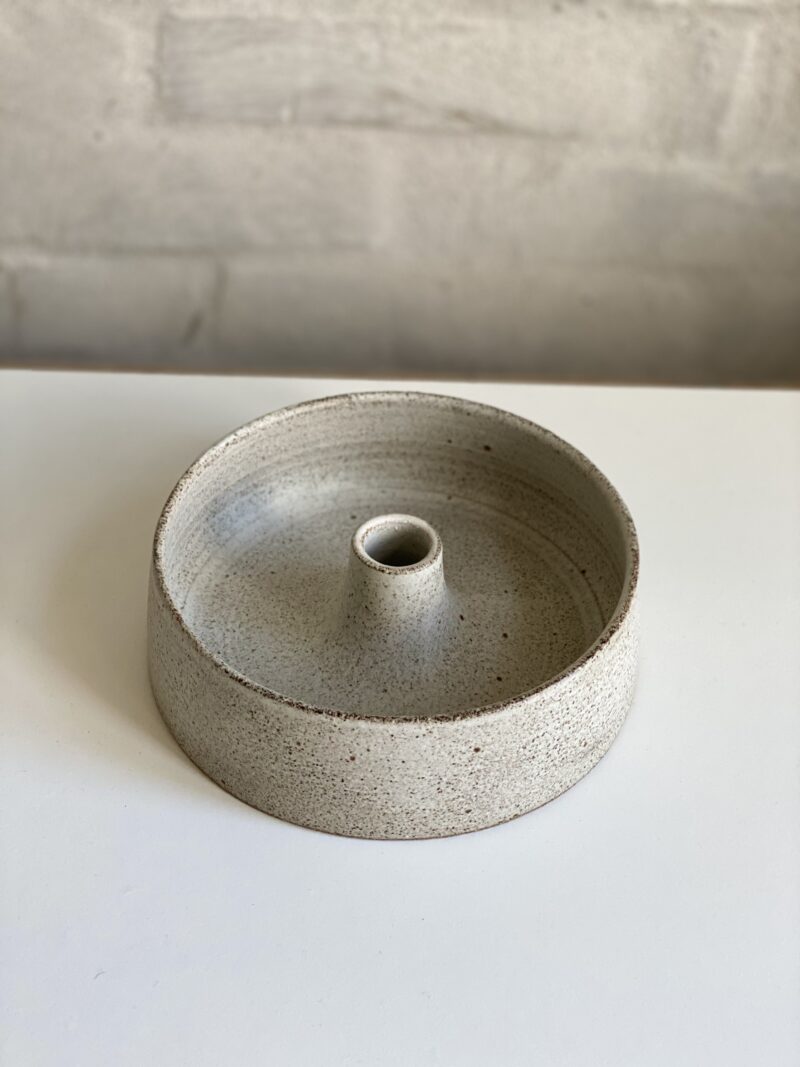 Candleholder bowl grey Viki Weiland keramik